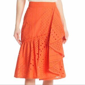 NWT TRINA TURK EYELET VALLEJO SKIRT, SZ 0